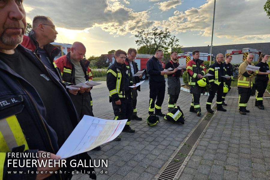 Ausbildung mit der Feuerwehr Mittenwalde